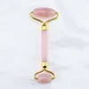 Best seller 2018 jade stone roller, massage roller stick, Rose Quartz Gua sha Board