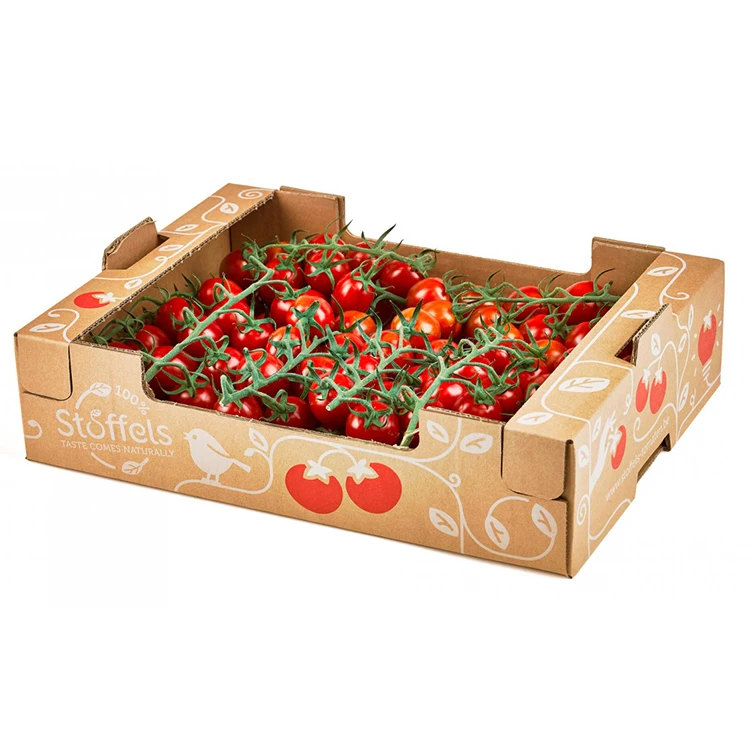 Corrugated Fruit And Vegetable Cardboard Tomato Packaging Box - Buy