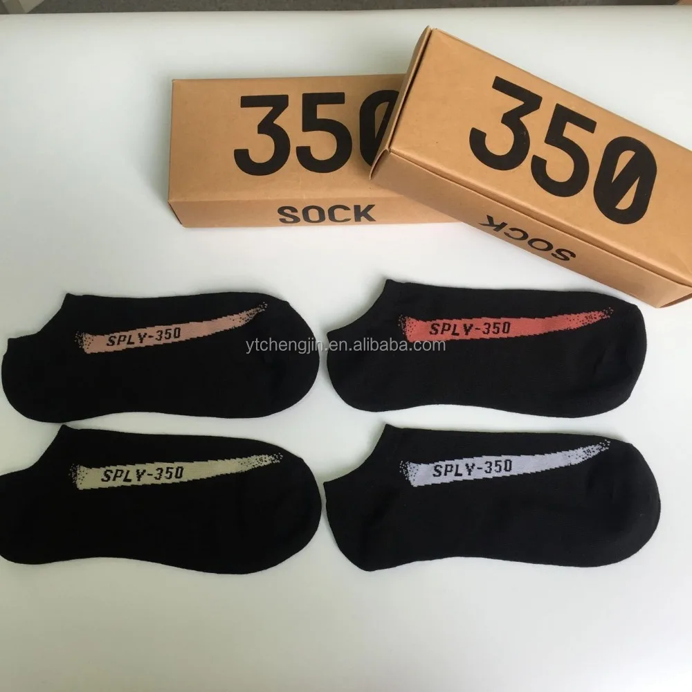 

YZY 350 V2 Socks in 4 colors, Black/red - black/green - black/copper - black/white