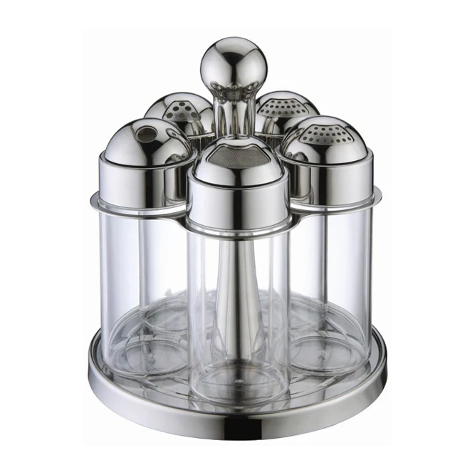 Commercial Wholesale Functional Cruet Sets Stainless Steel Kitchen