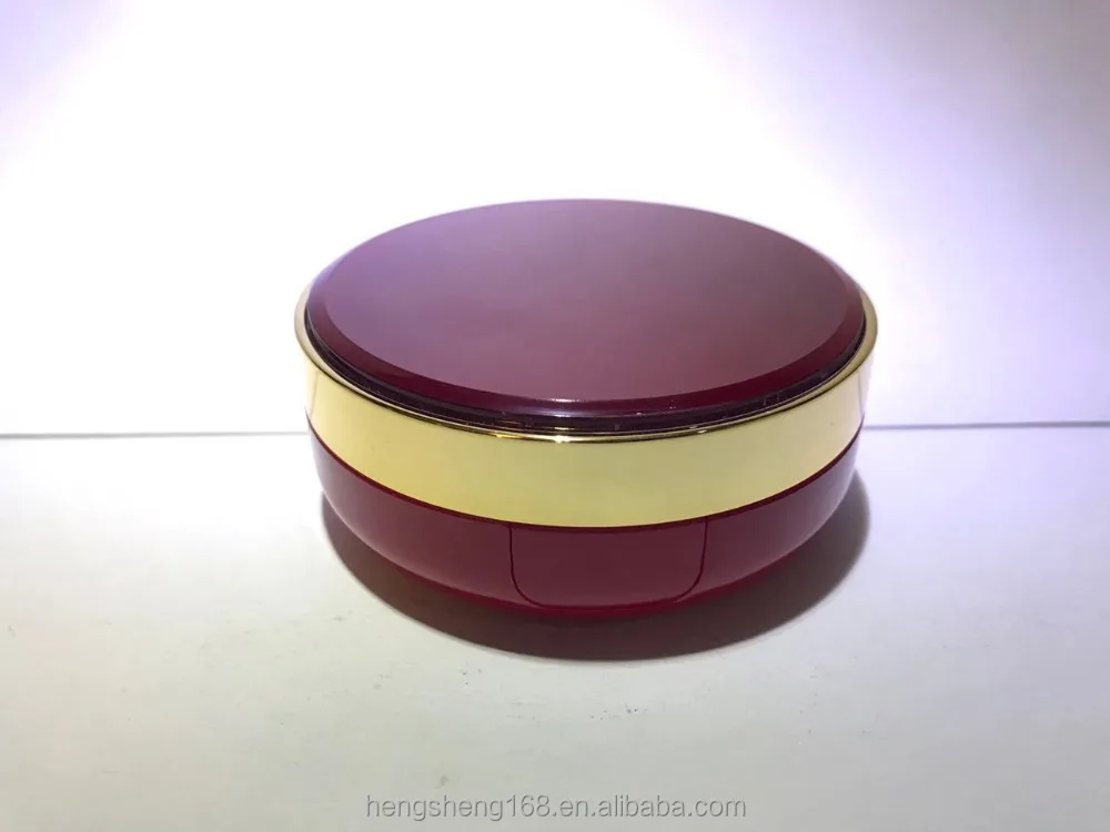 
Hengsheng factory wholesale round custom your own empty makeup cushion cc face foundation compact case 