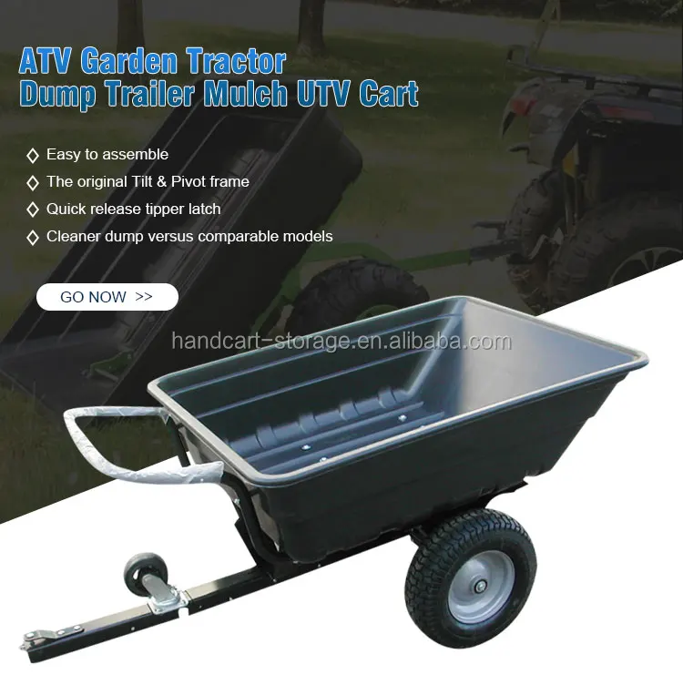 Ride On Lawnmower Tipping Trailer Garden Tractor Transporting 650lb/300Kg