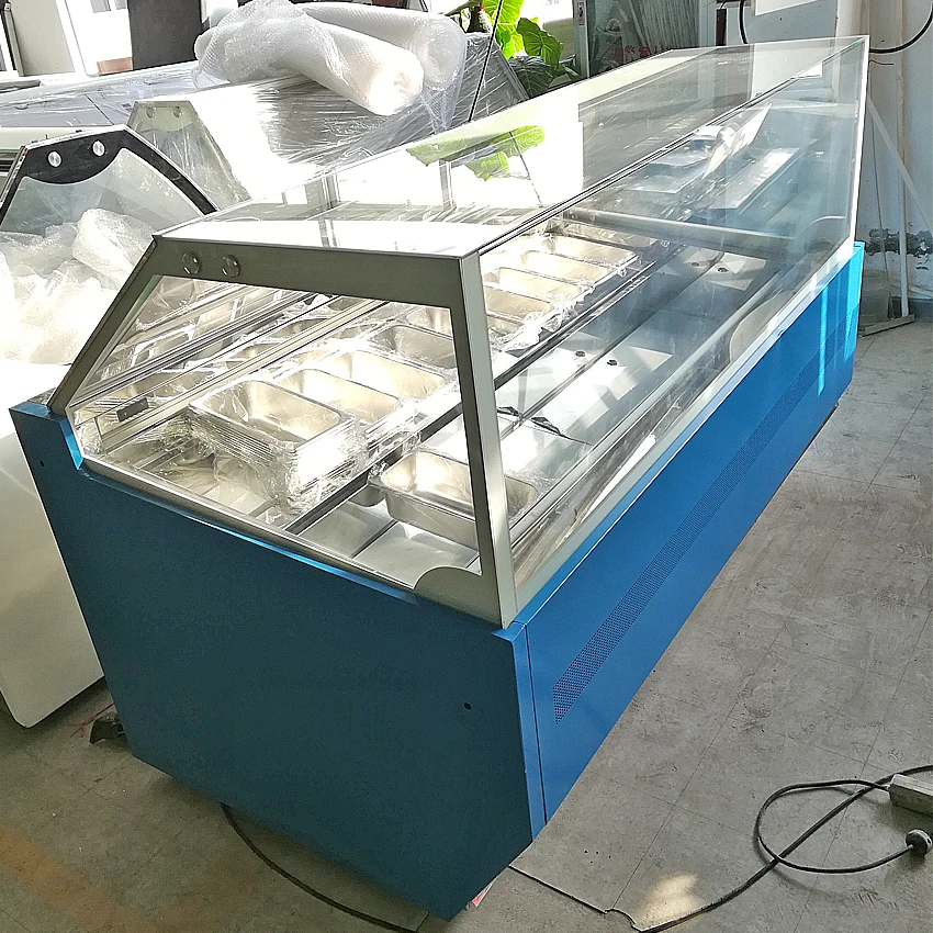 Hasgen Countertop Glass Ice Cream Display Freezer With 20 Trays Buy