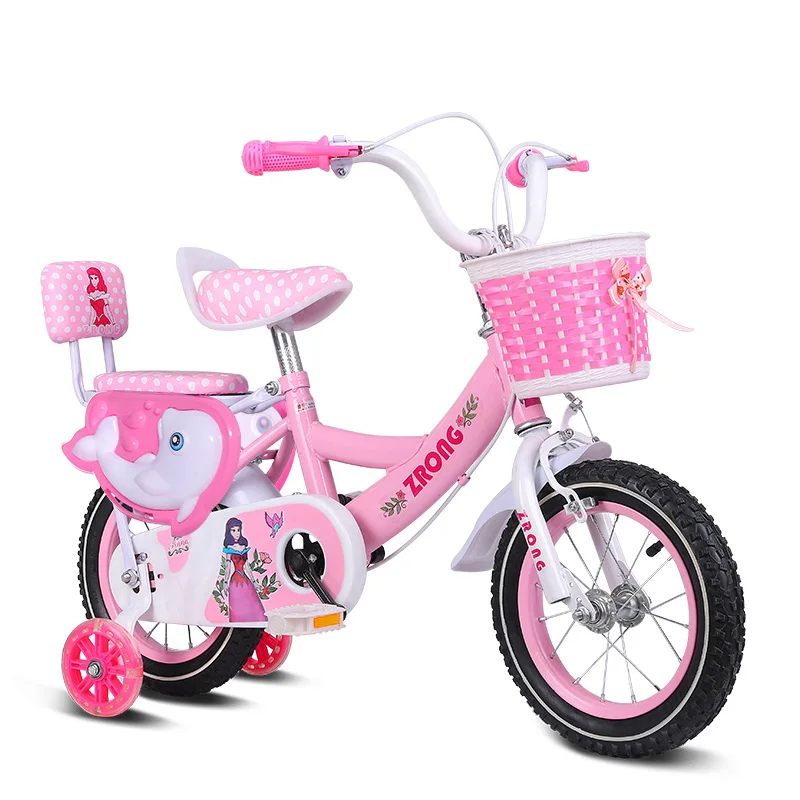Size : 14 SunHai Children's Bicycle 2-4-6 Years Old 12/14 inch Baby Bike Girl Cycling Boy Stroller Kids Green Mountain Bike