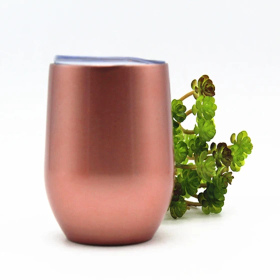 

stainless steel Stemless Wine Glasses , wine tumbler with lid,spisy cup, Customized color