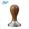 Coffee Press Tool Stainless Steel based with Solid Heavy wooden handle coffee tamper