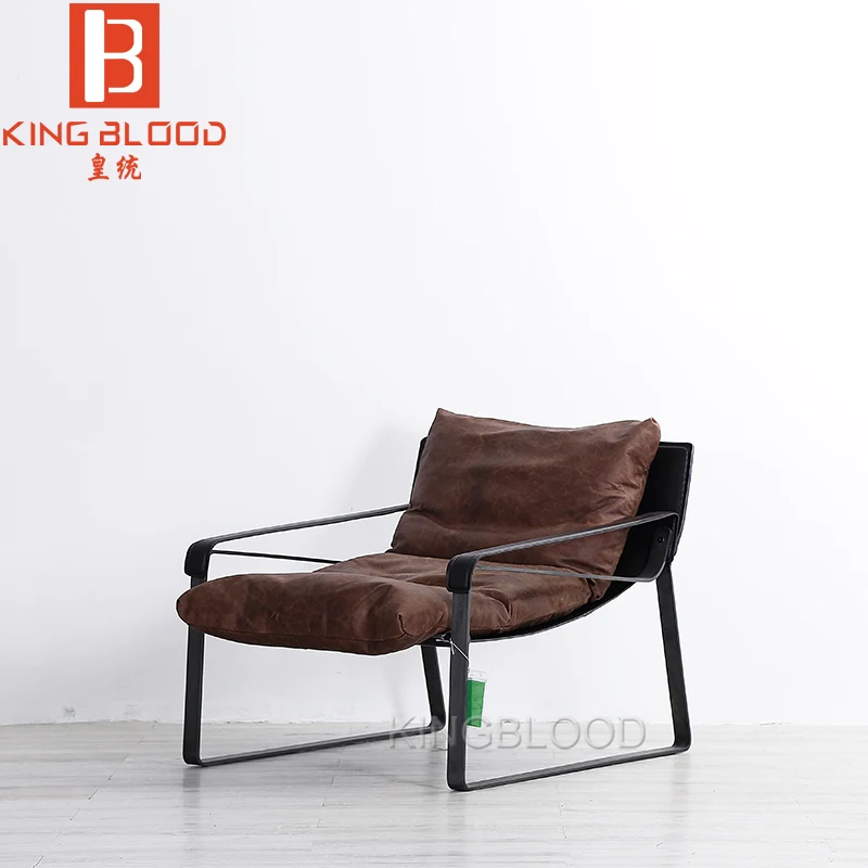 

Italian Top leather sofa chair luxury vintage computer armchair, Customer's request