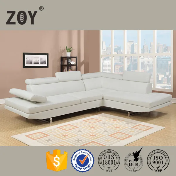 De cuero moderno living sala de sofá de la esquina muebles hogar ... Muebles de sala en l modernos