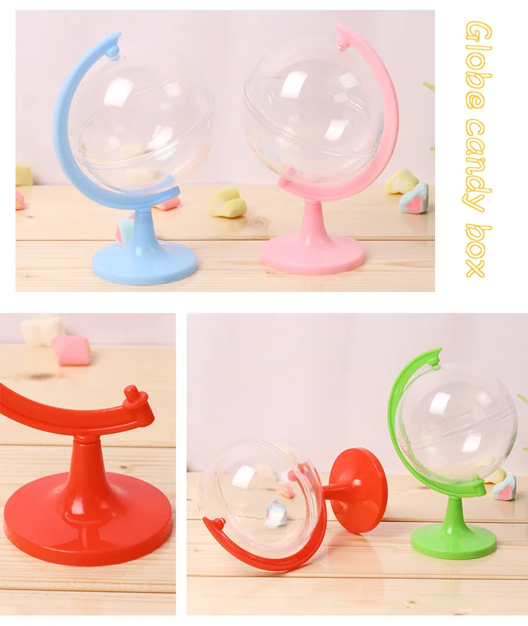 Mini Globe Party Favor Candy Boxes Globe Acrylic Candy Box For Decoration Baby Shower Favor ...