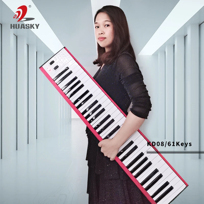 

China Factory Digital Electronic keyboard MIDI 61 keys Piano Keyboard, Picture color