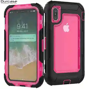 360 bocoson shockproof waterproof phone case cover for apple iphone x 8 8plus