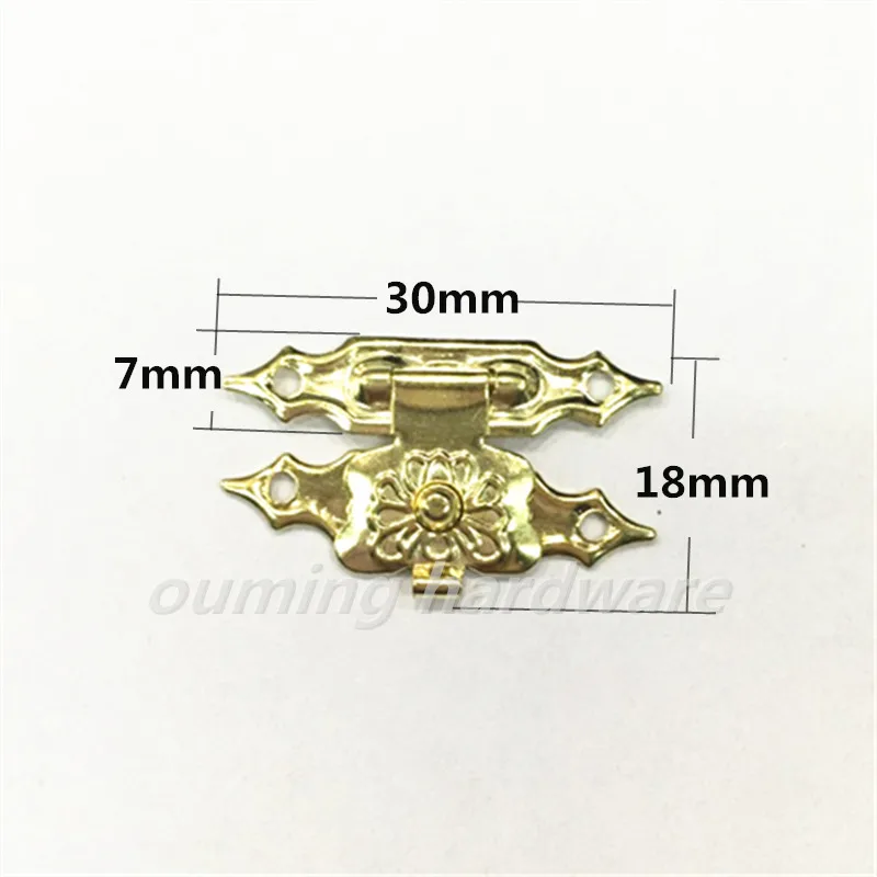 

Small Metal Brass Plated Decorative Lock For Wooden Box Gift Box Lock
