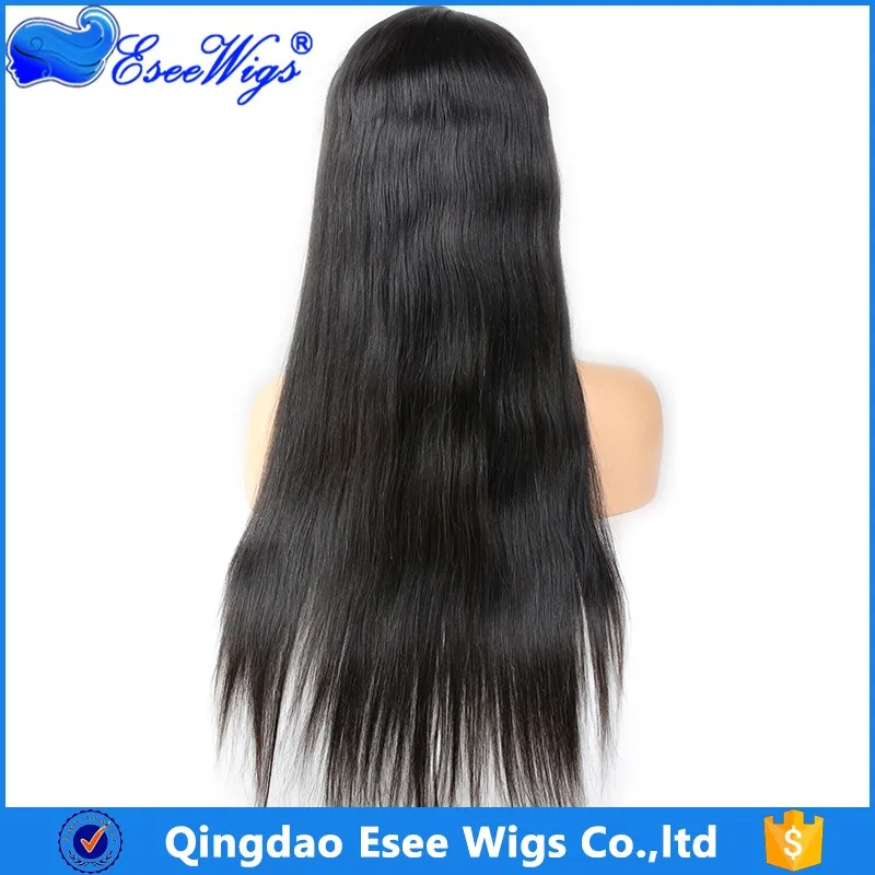 Factory price grade 8a lace front wig straight human hair wigs for black women