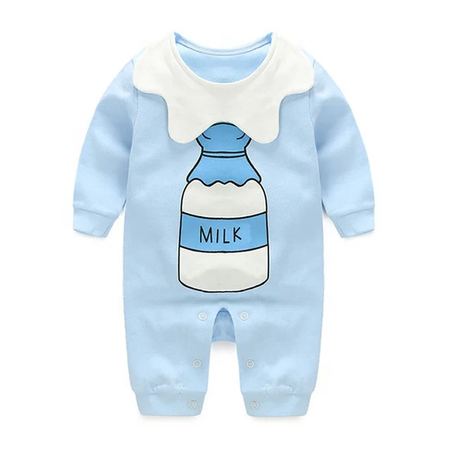 

Latest design cartoon print baby rompers newborn 2019 Hot Sale