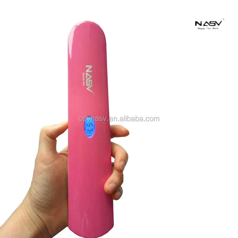 

2019 Newest Hot Patent Products USB Rechargeable Mini Travel Hair Straightener Comb/Brush, Black/pink/blue