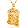 Marlary Refined Popular Design Stainless Steel Religion Jewelry Jesus Head Pendant