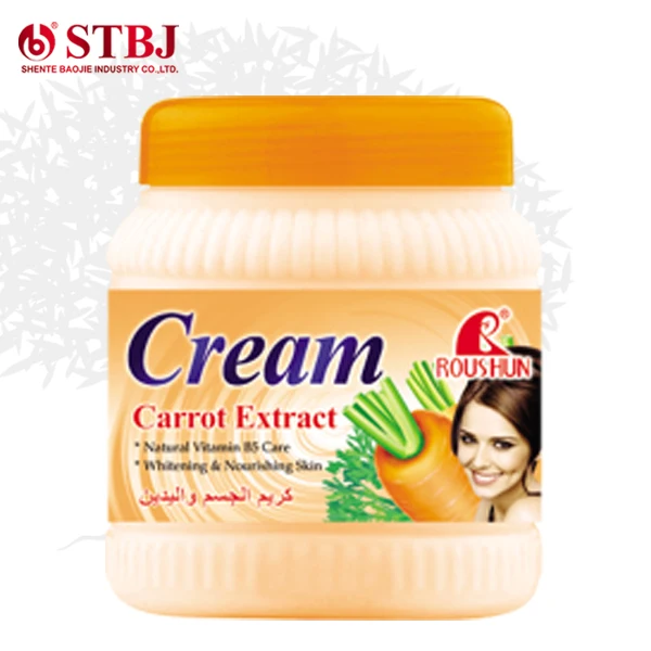 

Roushun Carrot Honey Payaya Cocoa Butter Aloe Vera Body Cream, Milk white