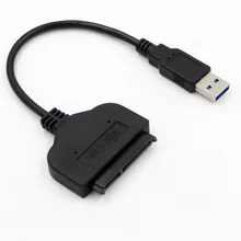 Super Speed USB 3.0 To SATA 22 Pin 2.5 Inch Hard Disk Driver SSD Adapter Cable Converter