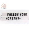 AA battery powered removable spell-able 80pcs PVC letter wireless LED light massage board message board
