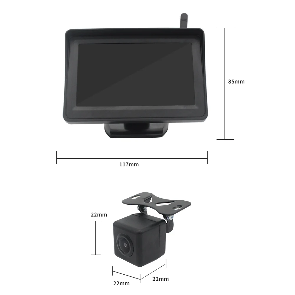 2019 120 Degree Len Camera And Monitor Truck wireless camera Improved 6 Lenses Upgrade Version With IP67 Waterproof