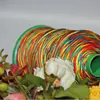 rainbow color garment thread