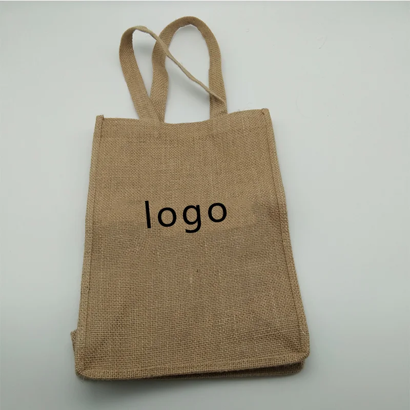 small hessian tote bags