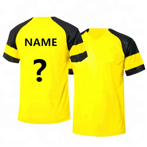 

Free shipping to Dortmund football shirt 2018/19 season Customized Reus .Gotze soccer jersey, Yellow