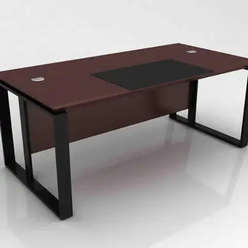 Office Desk Wooden Top Metal Frame Table Turkish Furniture Replica