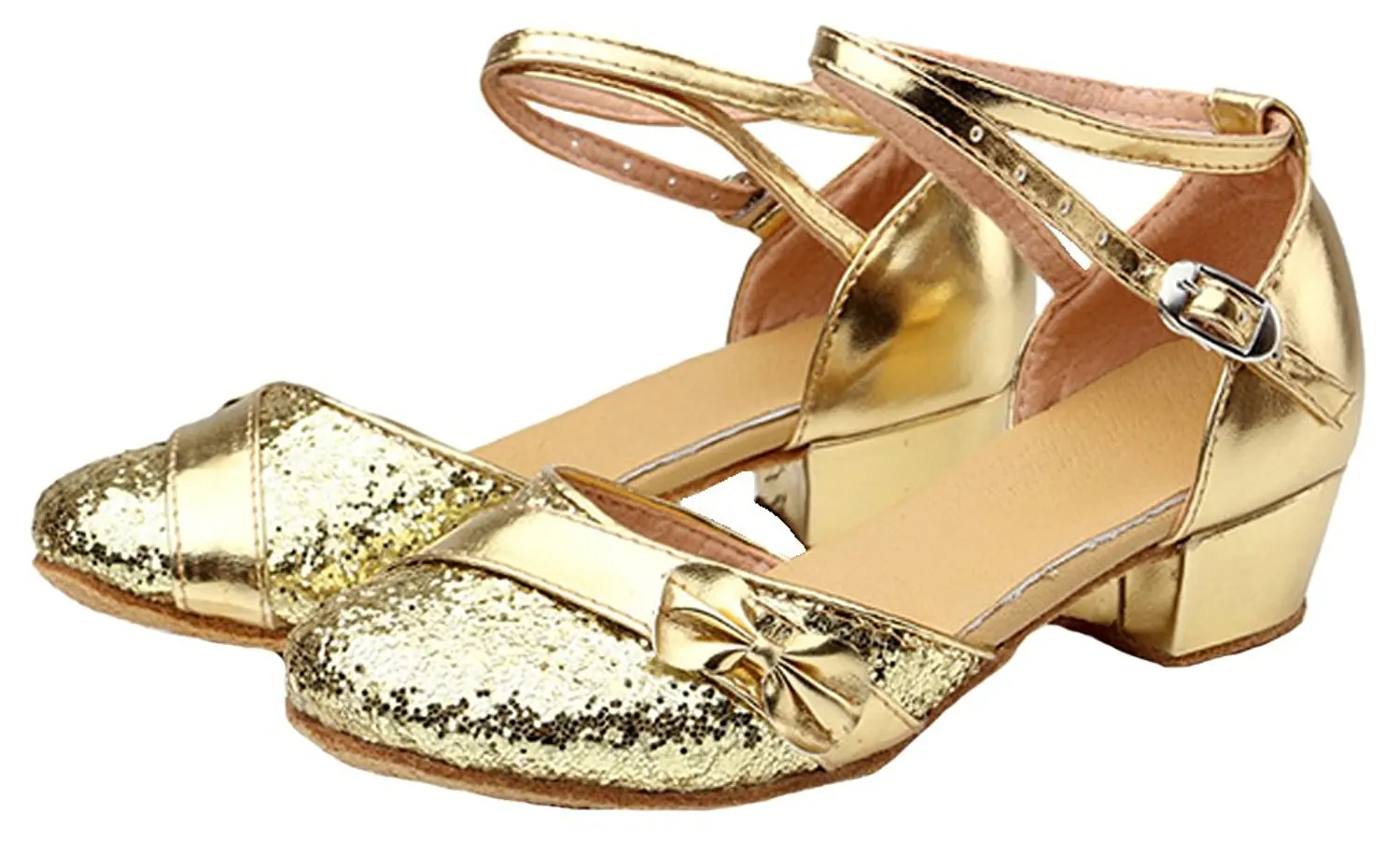 big girls gold shoes