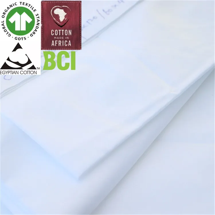 
BCI Cotton 60s High Quality White Hotel Bedding Fabric 