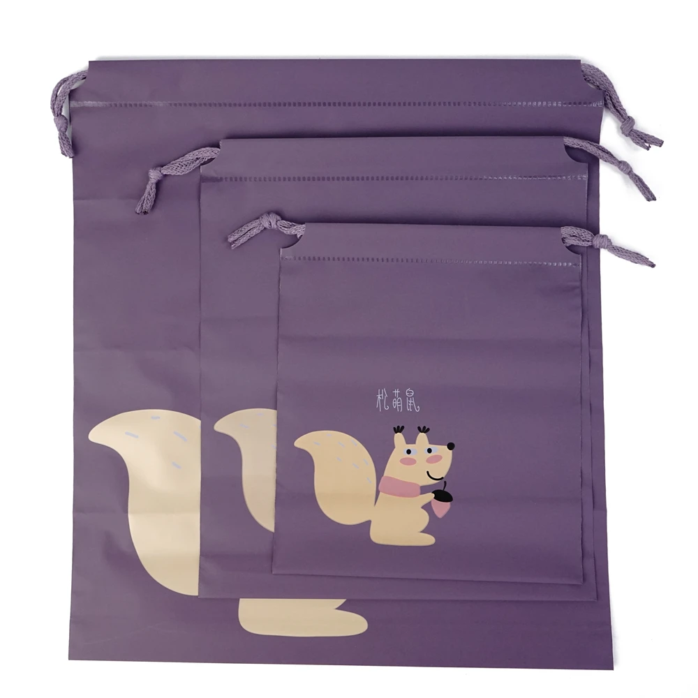 

Custom Logo Printing PE drawstring pouch bag for packing