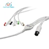 Mindray Mec 2000 One-Piece Series ECG Cable With Leadwires Round-6 Pin 5 Leads, Clip