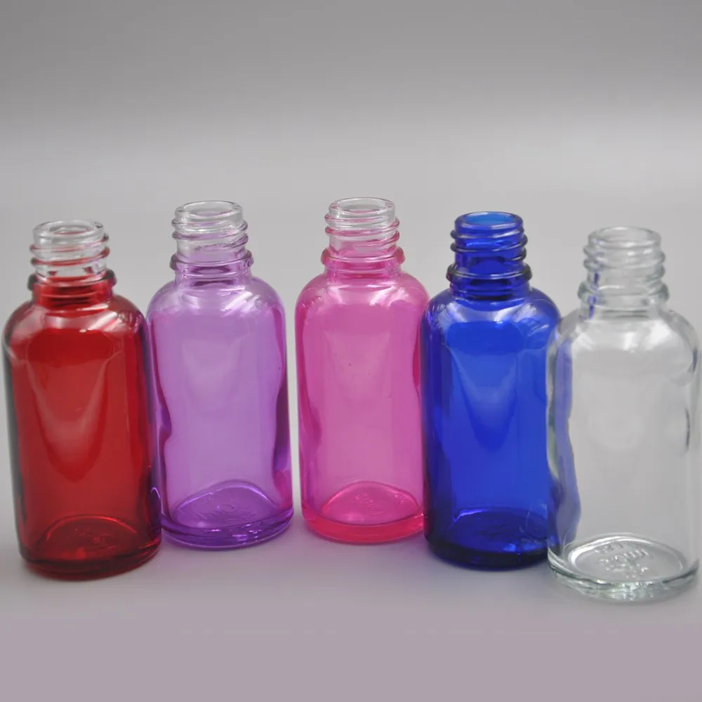 Pink Purple Violet Glass Dropper Bottle With Tamper Evident Sealing ...