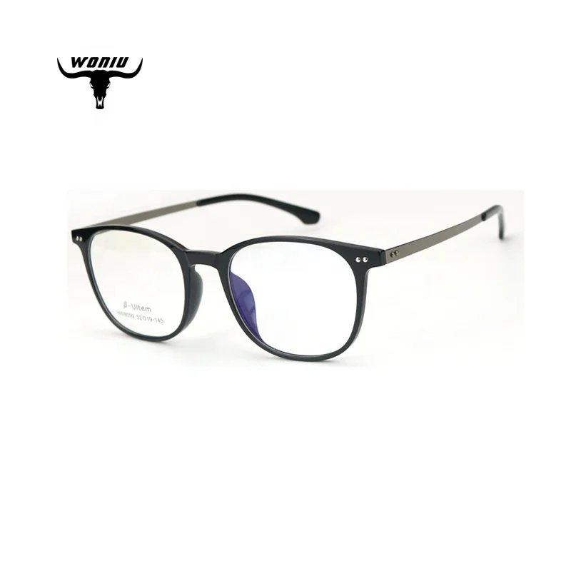 

HW8099 New wholesale ultem Ultralight alloy gaming glasses frame anti blue ray computer glasses 2020