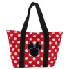 Disney FAMA Audit SEDEX Factory Disney Women's Minnie Mouse Polka Dot Canvas Tote Shopping shoulder Bags Handbags For Woman Lady