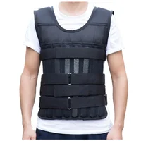 

Black Adjustable Breathable Training Weighted Loss Vest for Fitness Not Include Steel Plate