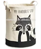 Cotton Canvas Panda Printing Cute Laundry Hamper
