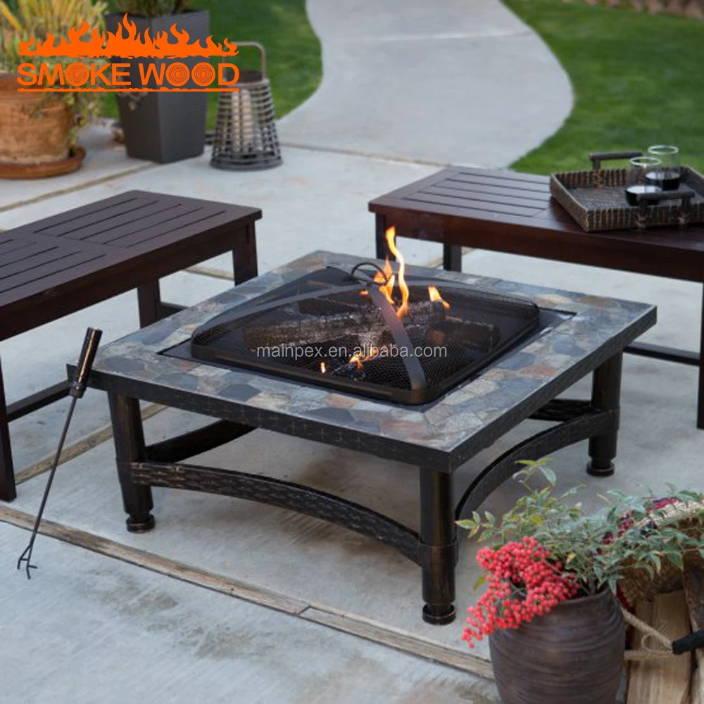 2017 Hot Sale Outdoor Square Tile Convertible Fire Pit Table Buy