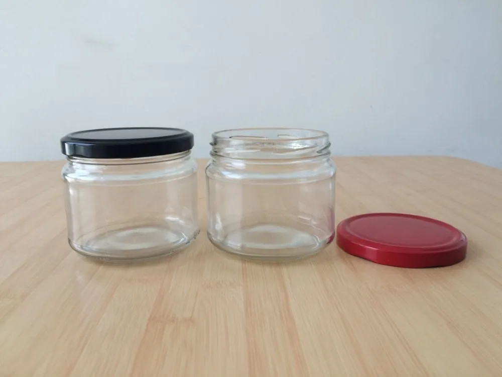 Customized New Glass Jar 300ml 10oz For Fruit Strawberry Jam Jar With