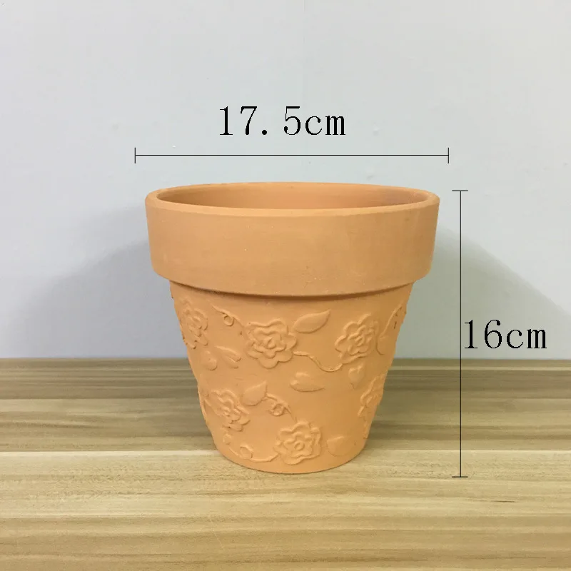 Garden Terracotta Flowerpots Manual Flower Planters