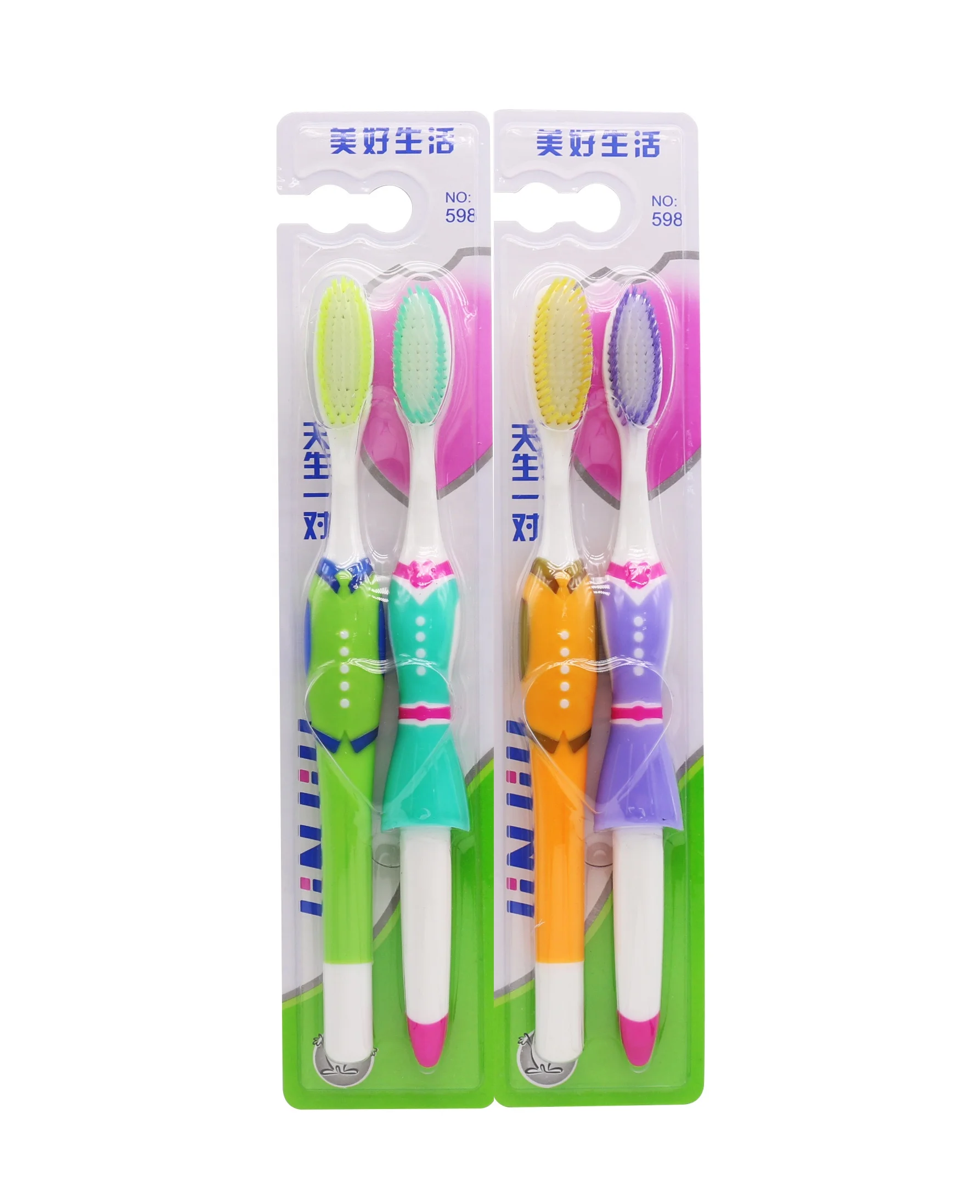 

Creative style soft bristle home use couple toothbrush