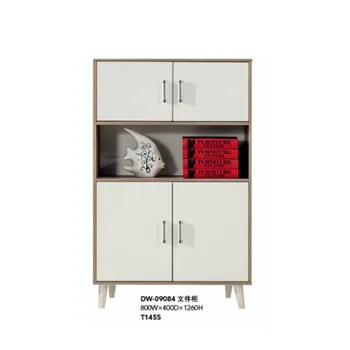 Hot Design Office Filing Cabinet Wooden Book Storage Cupboard Made