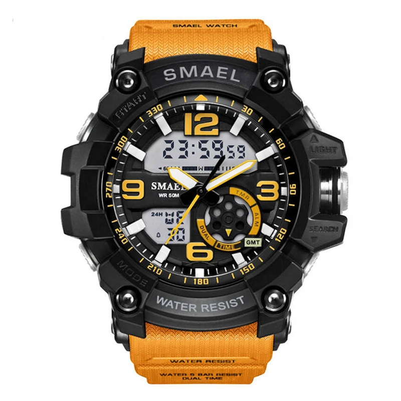 

SMAEL Sport Watch Mens Watches 1617 Top Luxury Analog Fashion Quartz LED Digital Watch Men Waterproof Watches Relogio Masculino