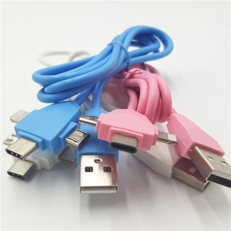 3in1 Charger Cable Multiple 2a Usb Charging Cable With Ios Usb Type C