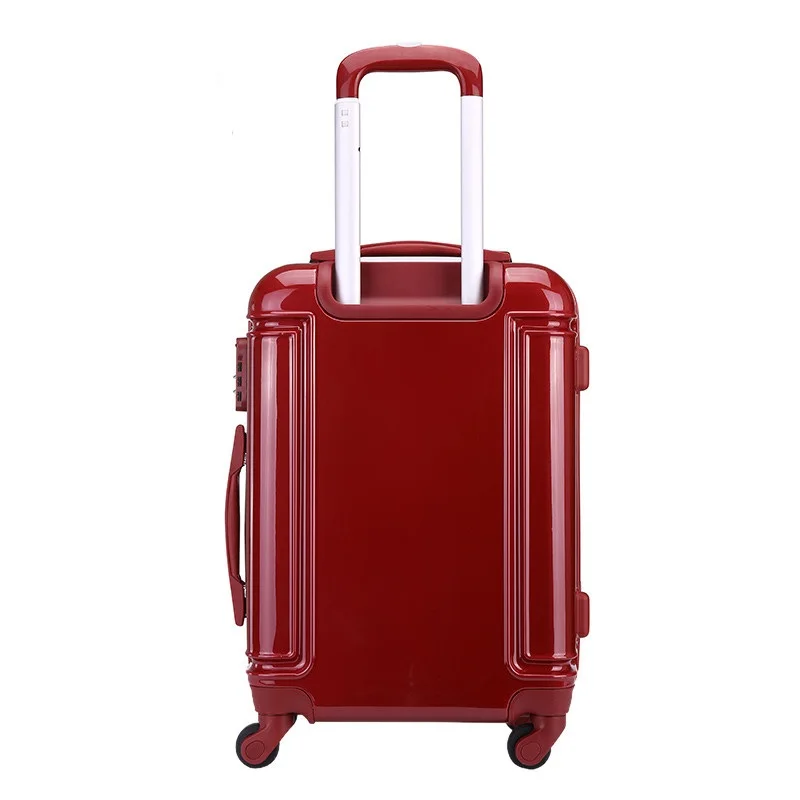 Vintage style 4 piece abs trolley suitcase luggage, hard case plastic suitcase