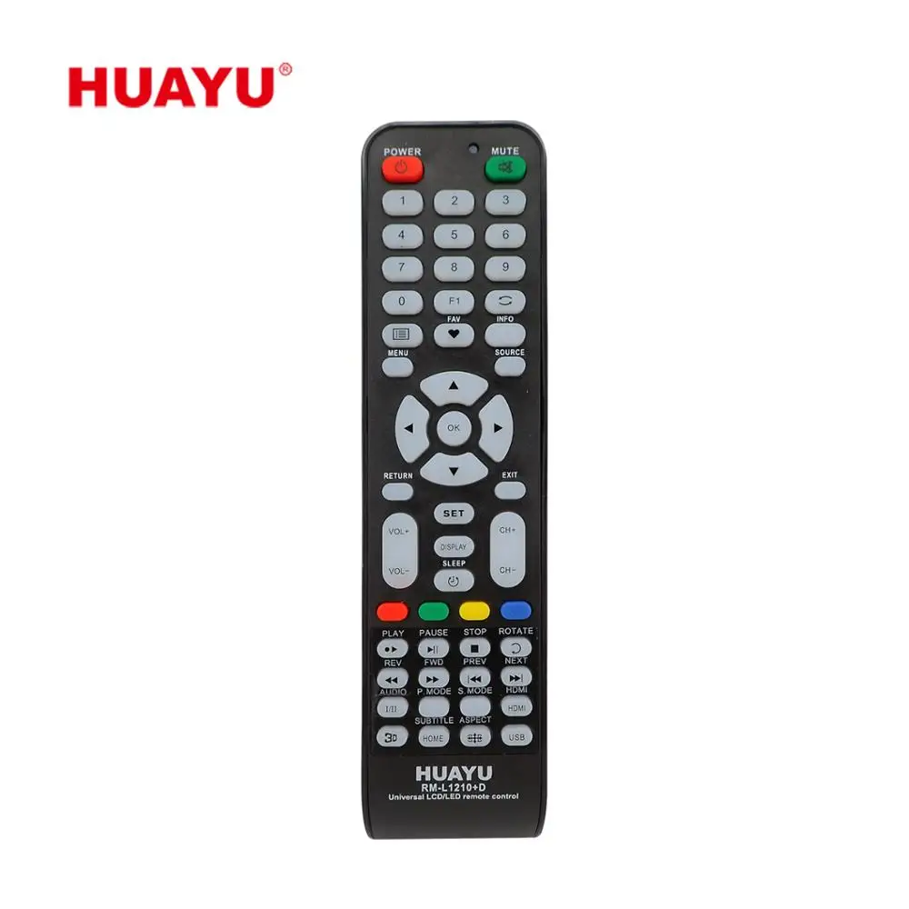 

RM-L1210+D HUAYU CHINA BRAND LED TV UNIVERSAL REMOTE CONTROL, Black