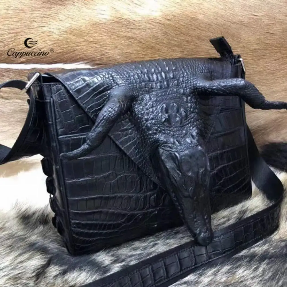 

High Quality Crocodile Leather Business Crossbody Bag for Men 2021