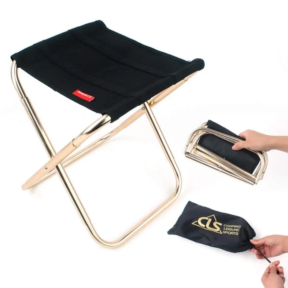 Mini Outdoor Portable Folding Stool for Backpacker Camping A Red Ultra Strong Aluminum Alloy Small Chair With Carry-bag for Kids,Adults Fishing,BBQ,Hiking,Travel B Blue