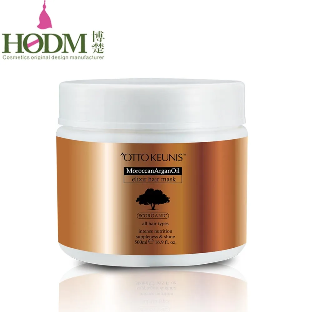 

500ml Deeply nourished pure natural argan oil collagen hair cream mask hydrating keratin repair hair mask