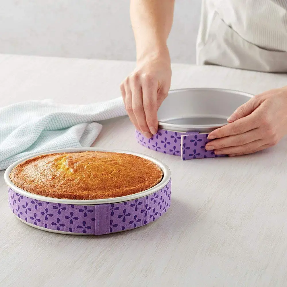 Hot Sale! Hongxin 1PC Cake Pan Strips Protector Bake Even Strip Belt Bake Even Bake Moist Level Cakes Baking Tool Bakeware Christmas Festival Party Supplies